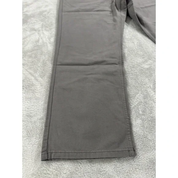 NWT Blue Mountain Pants Mens 38x30 Canvas Relaxed Workwear Dad Gray 5 Pocket - Picture 7 of 16
